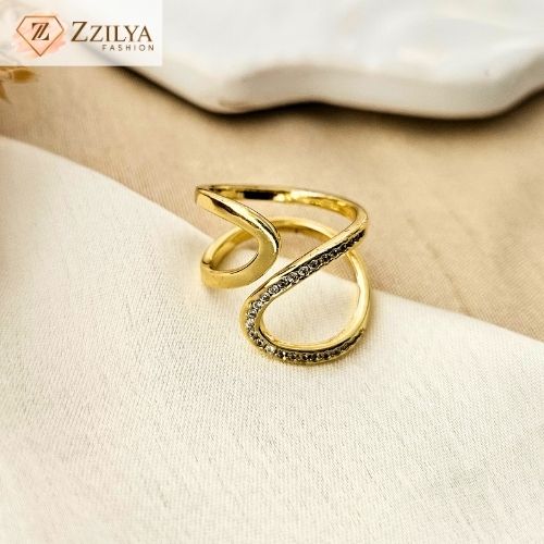 Infinity anti tarnish rings for women