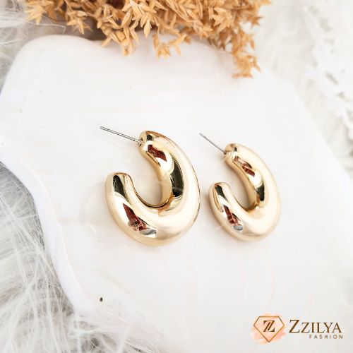 Majestic Gold hoops earrings anti tarnish