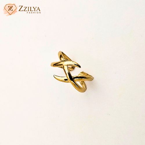 Korean Curve gold plated anti tarnish rings