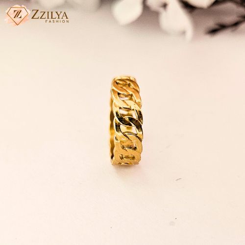 Knotted gold plated anti tarnish rings