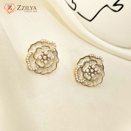 Foral beautiful korean earrings