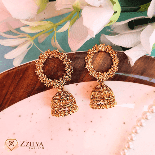 Royal Azzure Jhumka Earrings