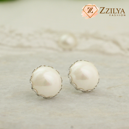 Sparkle Tops Korean Pearl Earrings